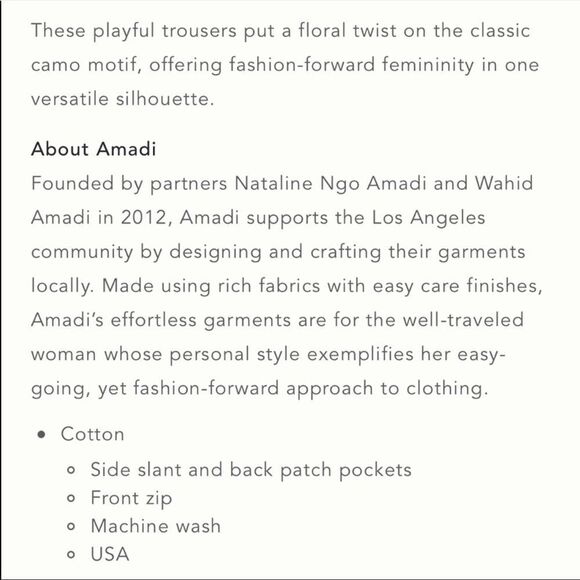 Anthro Amadi Camo high rise tapered leg jogger Pants xs - Picture 11 of 11